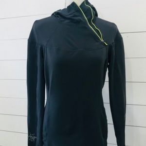 Lululemon Charcoal Hoodie W/Neon Zippers